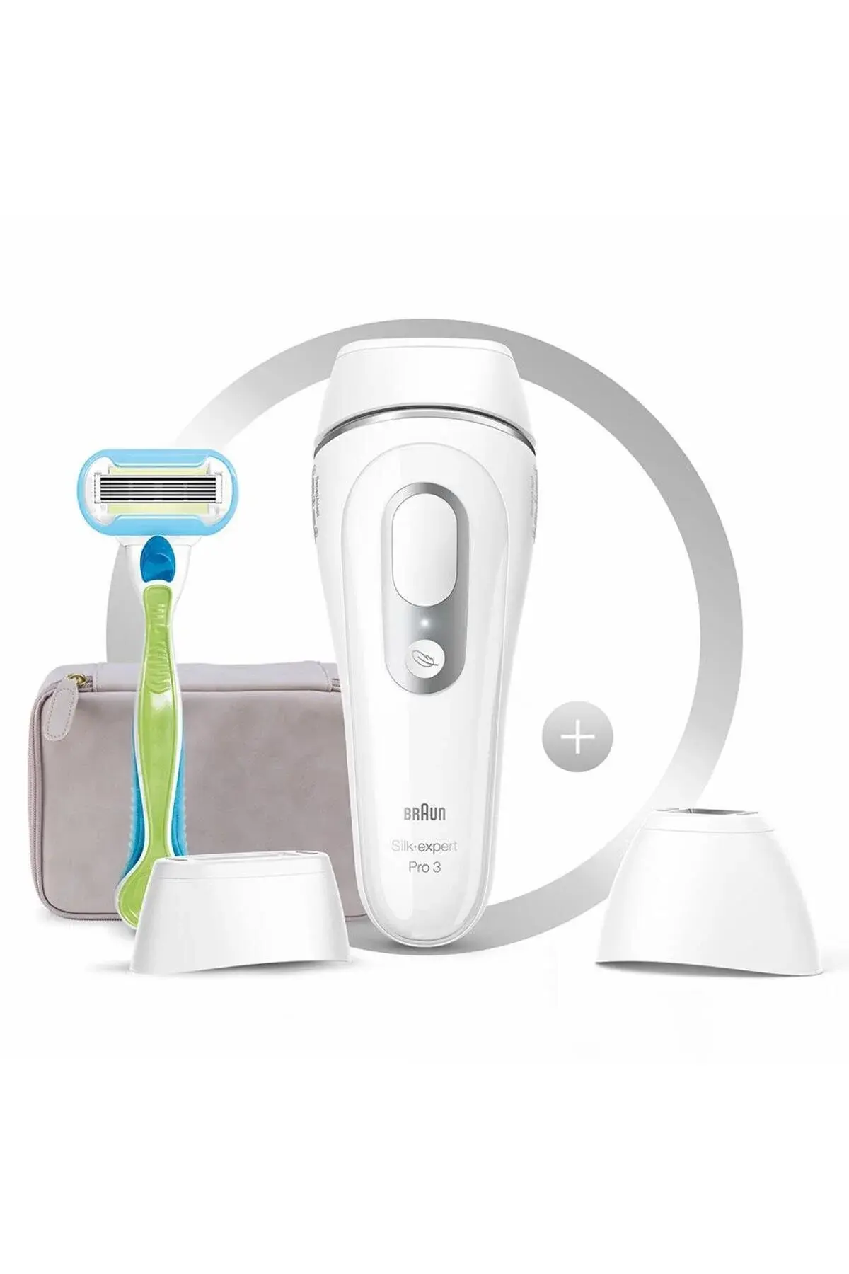 Braun Silk Expert Pro 3 Pl3133 300.000 Atımlı, 2 Başlıklı Yeni Nesil Ipl Seyahat Çantası