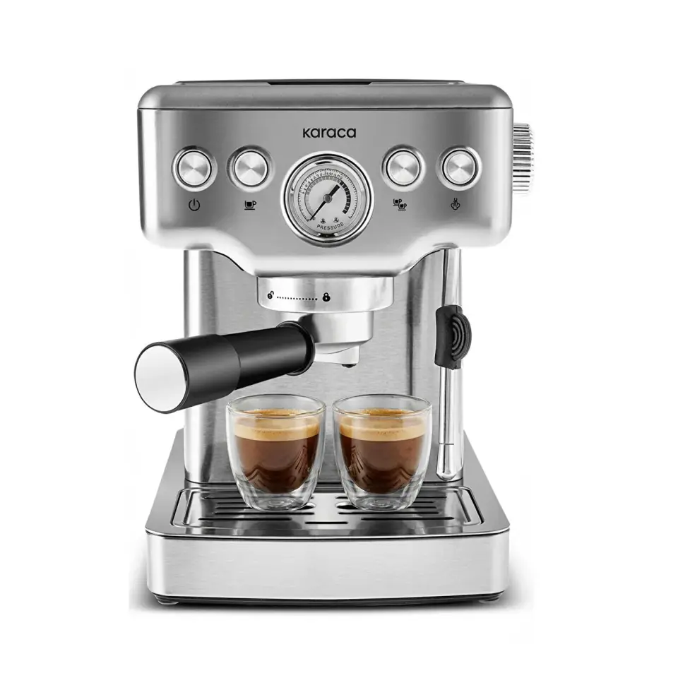 Karaca Coffee Art 1353 Süt Köpürtücülü 20 Bar Basınçlı Espresso, Latte Cappuccino Americano Makinesi