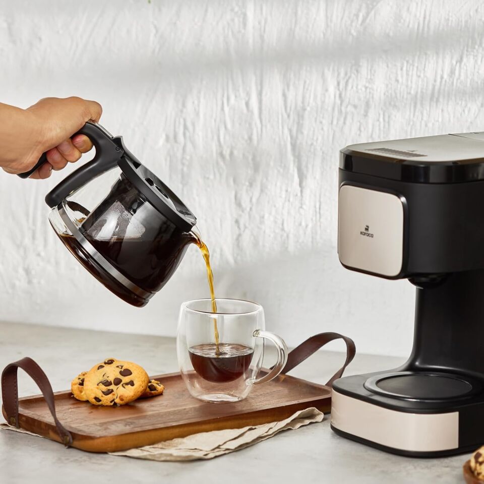 Karaca Just Coffee Aroma 2in1 Bej Çay ve Filtre Kahve Makinesi