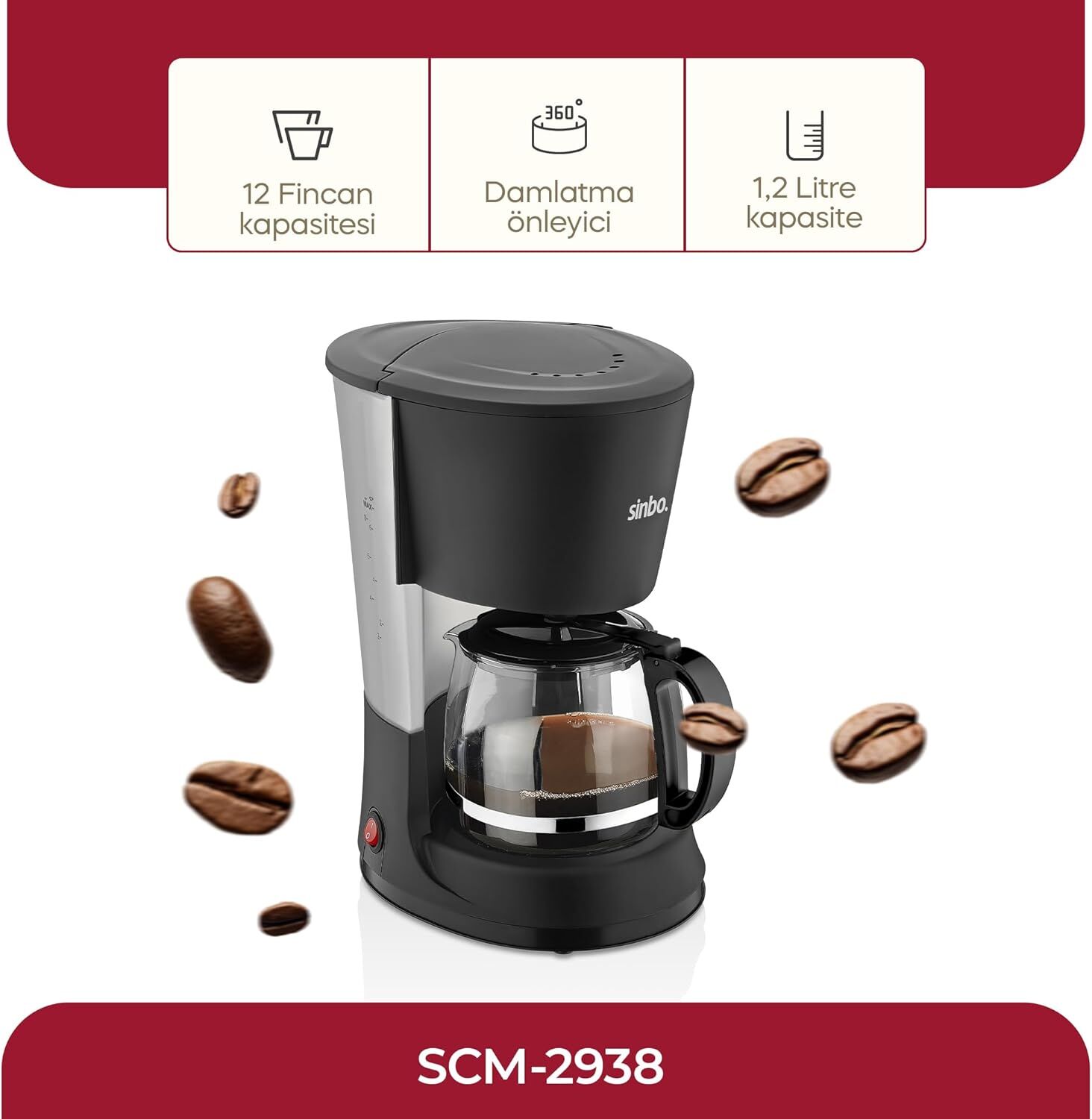 Sinbo SCM-2938 Filtre Kahve Makinesi