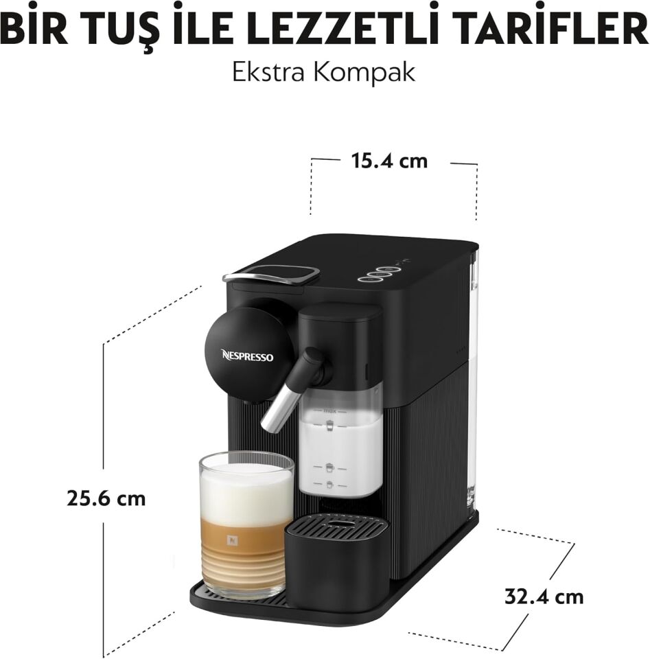 Nespresso F121 Lattissima One Black Kahve Makinesi