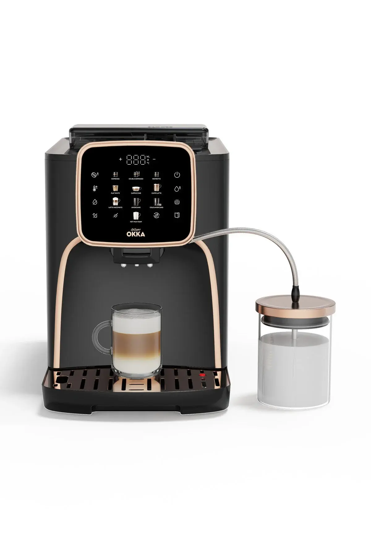 Arzum Okka Espresso Pro M Tam Otomatik Espresso Makinesi Bakır - OK0028-04