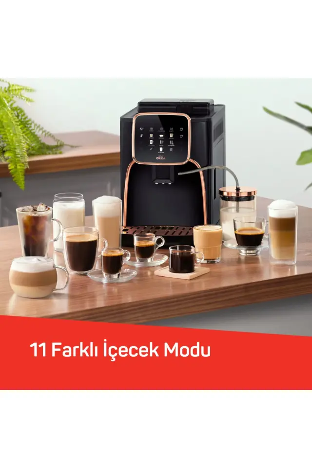 Arzum Okka Espresso Pro M Tam Otomatik Espresso Makinesi Bakır - OK0028-04