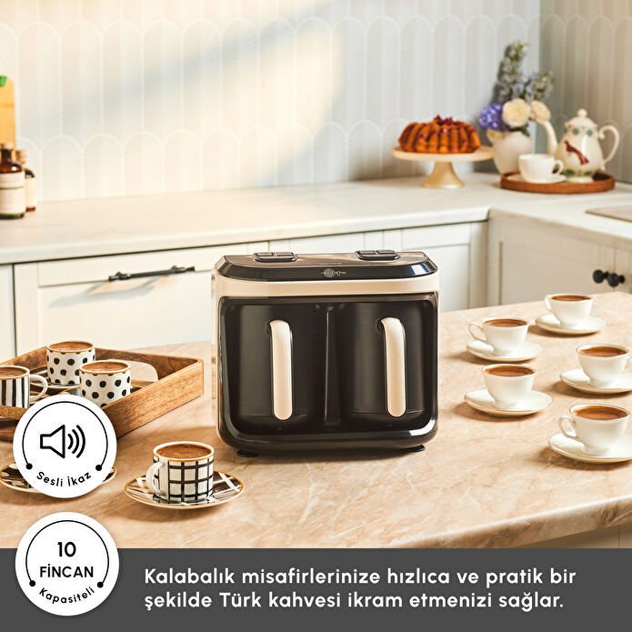 Karaca Hatır Hüp Düet Aroma Krem Türk Kahve Makinesi