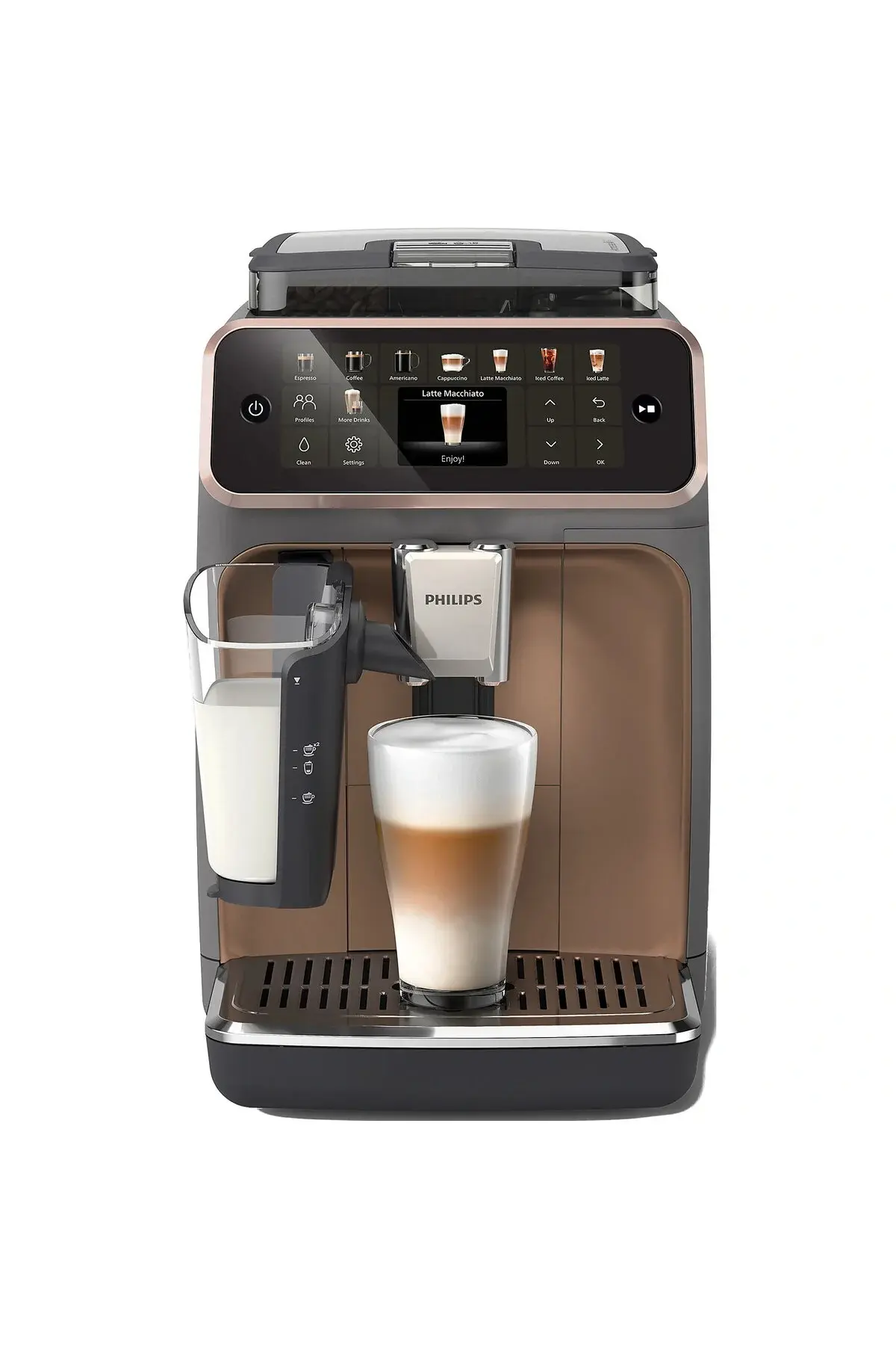 Philips LatteGo Tam Otomatik Espresso Makinesi, 20 Sıcak ve Soğuk İçecek, Silent Brew, EP5544/80