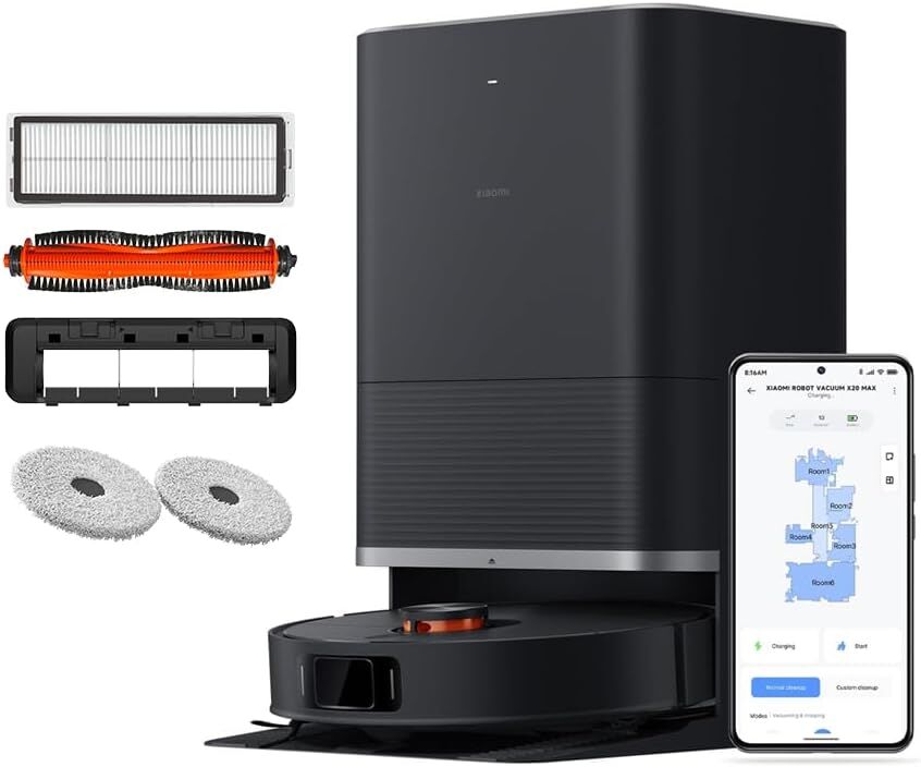 Xiaomi Robot Vacuum X20 Max Çöp İstasyonlu Akıllı Robot Süpürge