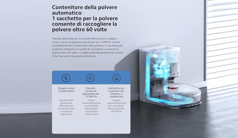 Xiaomi Robot Vacuum X10 Plus Çöp İstasyonlu Akıllı Robot Süpürge