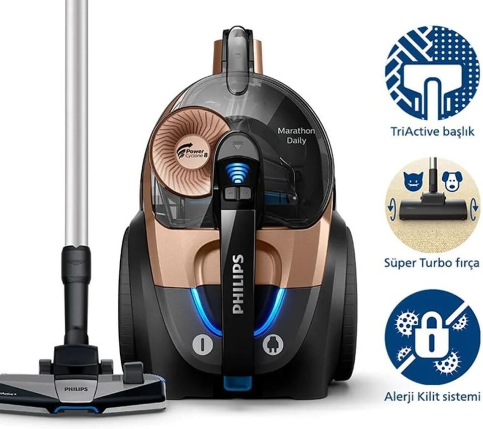Philips Marathon Daily XB7151/07 900 W Toz Torbasız Süpürge