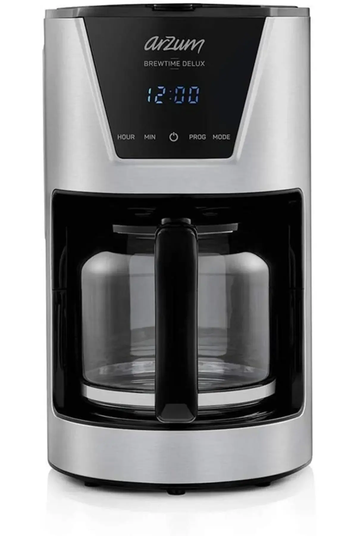 Arzum Ar3081 Brewtime Delux Filtre Kahve Makinesi, Inox, 19x33x25 Cm