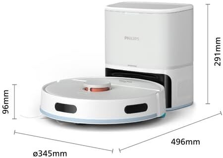 Philips HomeRun 2000 Serisi XU2100/20 Beyaz Çöp İstasyonlu Akıllı Robot Süpürge