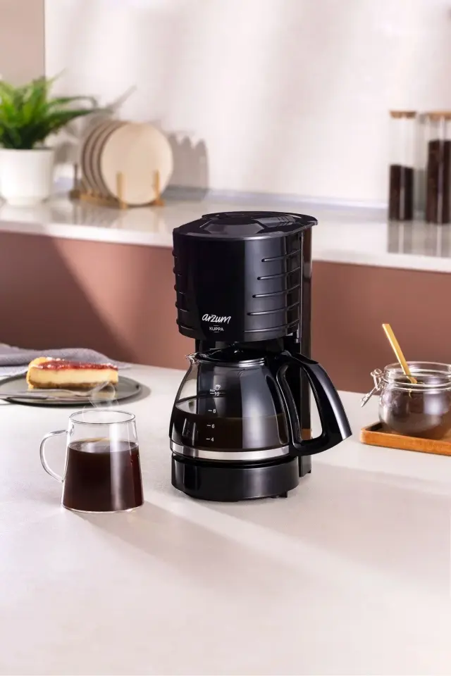 Arzum Kuppa Filtre Kahve Makinesi 1,25L Kapasite Siyah - AR3135