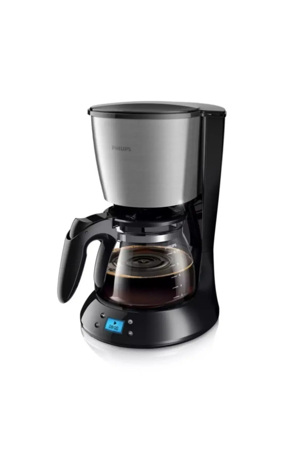 Philips Filtre Kahve Makinesi, 1,2 Lt Kapasite, Otomatik Kapanma, Cam Demlikli, Kolay Doldurma, HD7459/20