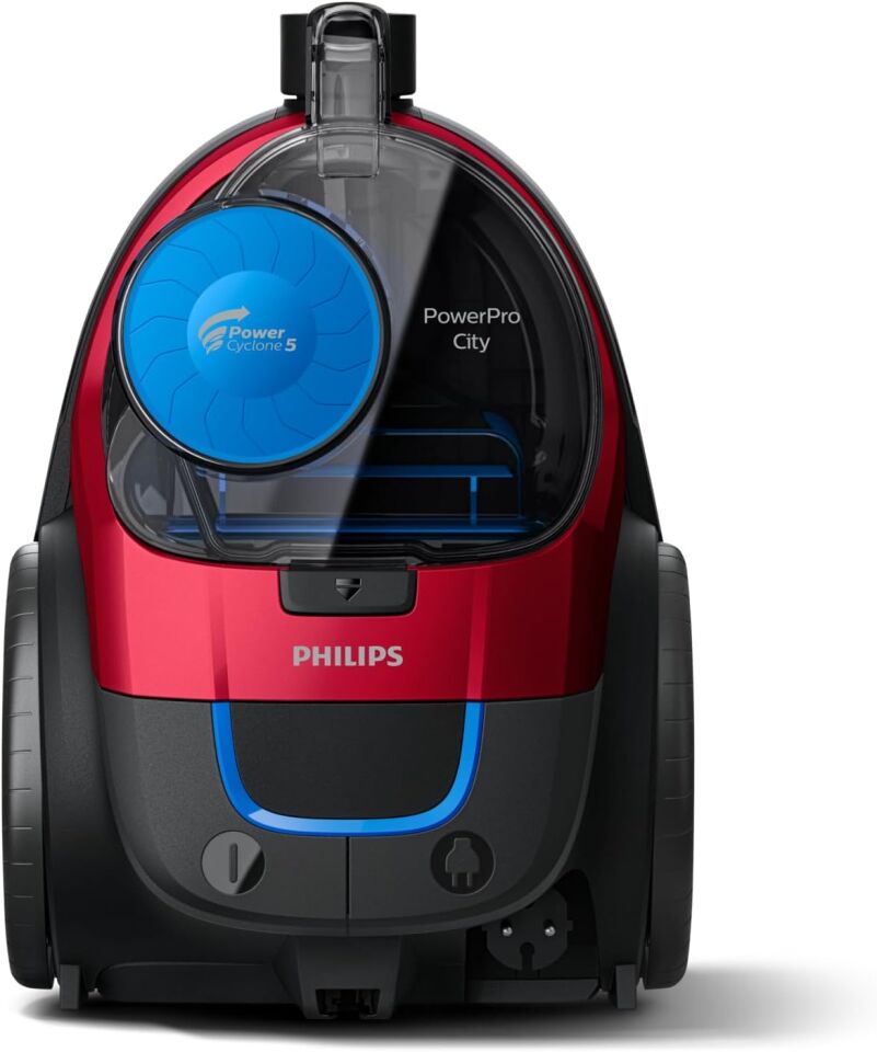 Philips FC9331/07 Powerpro City Powercyclone 5 Torbasız Elektrikli Süpürge, Büküm Kırmızı