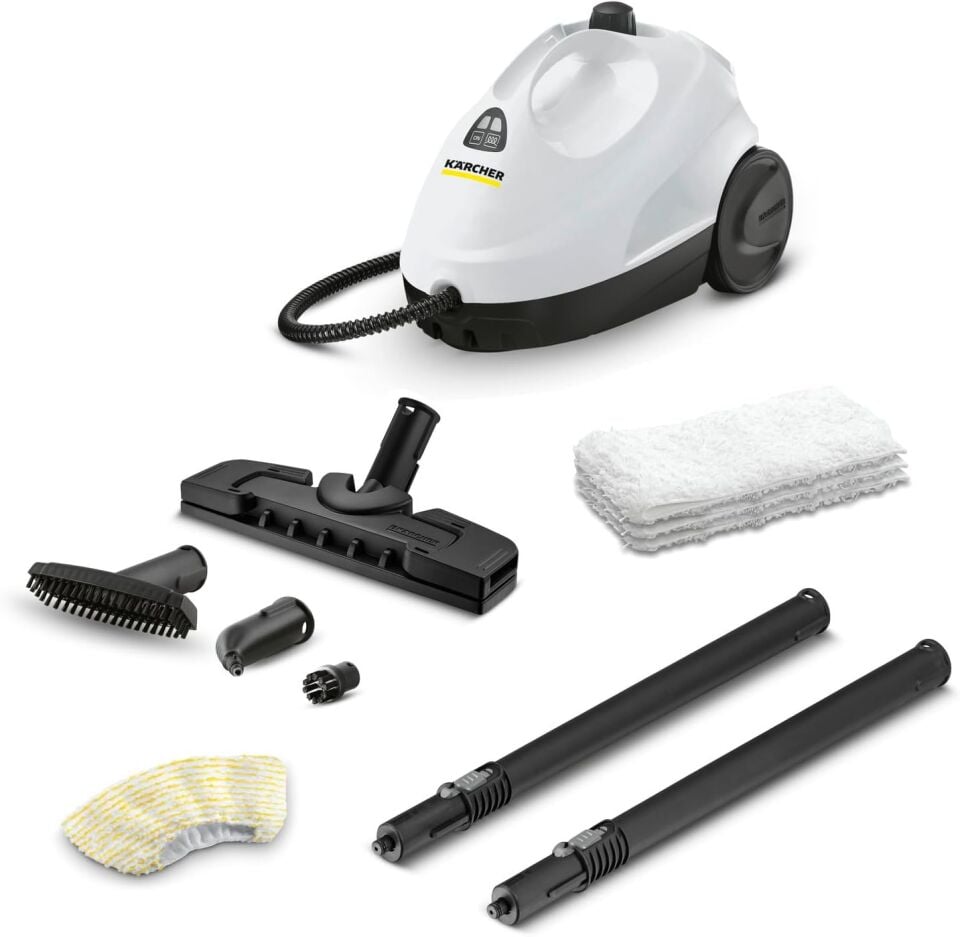 Karcher Kst 2+ Cloth Set 1500W 3.2 Bar Buharlı Temizlik Makinesi - Beyaz