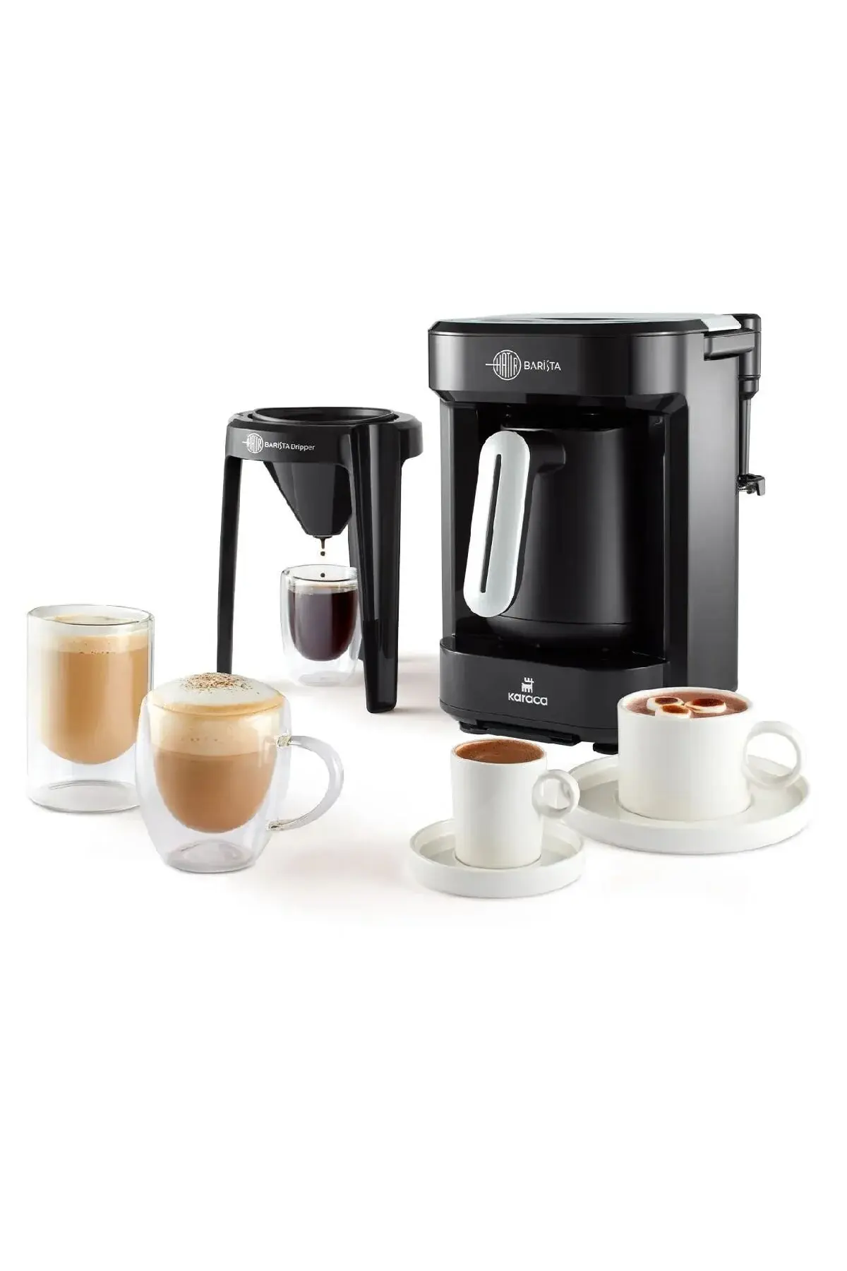 Karaca Hatır Barista Cappuccino ve Türk Kahve Makinesi Pearl White