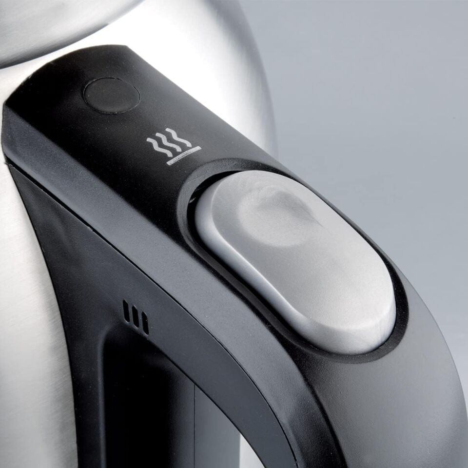 Korkmaz Demkolik Inox/Siyah Elektrikli Çaydanlık