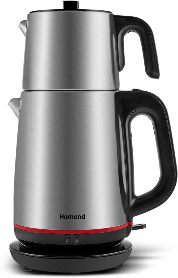 Homend Royaltea 1711h Inox Siyah Çay Makinesi
