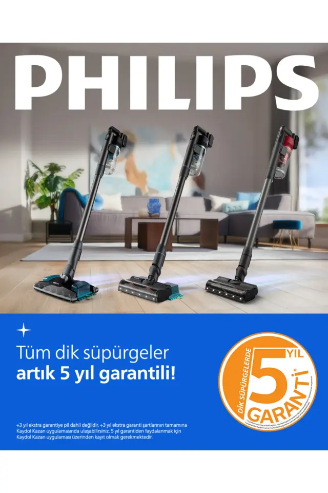 Philips SpeedPro Max Dik Süpürge, 25.2 V, 65 dkya kadar çalışma, PowerCyclone 8, 360 Başlık, XC7040/01
