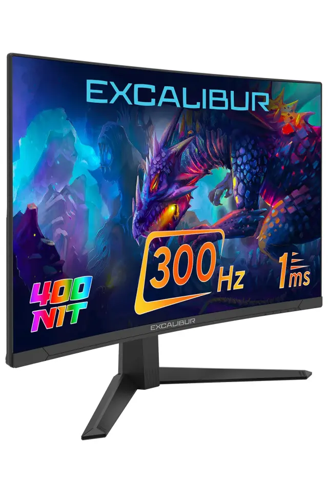 CASPER  Excalibur E27FVC-E 27'' 300HZ 1MS 400NIT Fast VA Curved HDR10 Oyuncu Monitörü