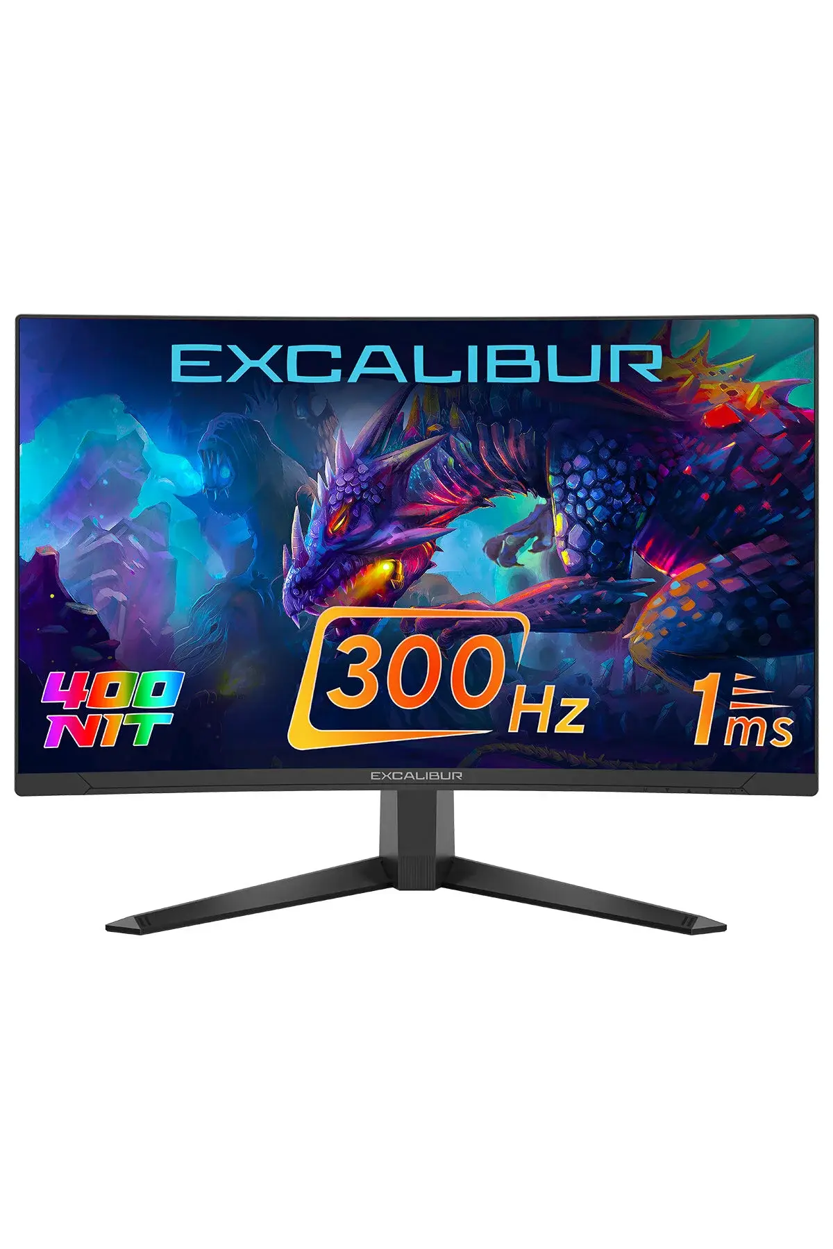 CASPER  Excalibur E27FVC-E 27'' 300HZ 1MS 400NIT Fast VA Curved HDR10 Oyuncu Monitörü
