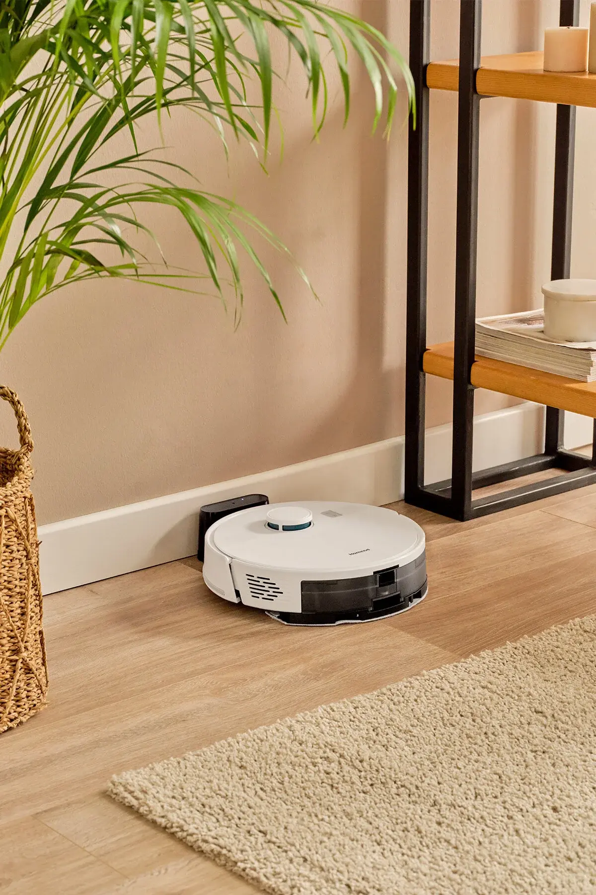 HOMEND Alex Laser 1291h Moplu Ve Haritalamalı Akıllı 5 Kpa Robot Süpürge Beyaz