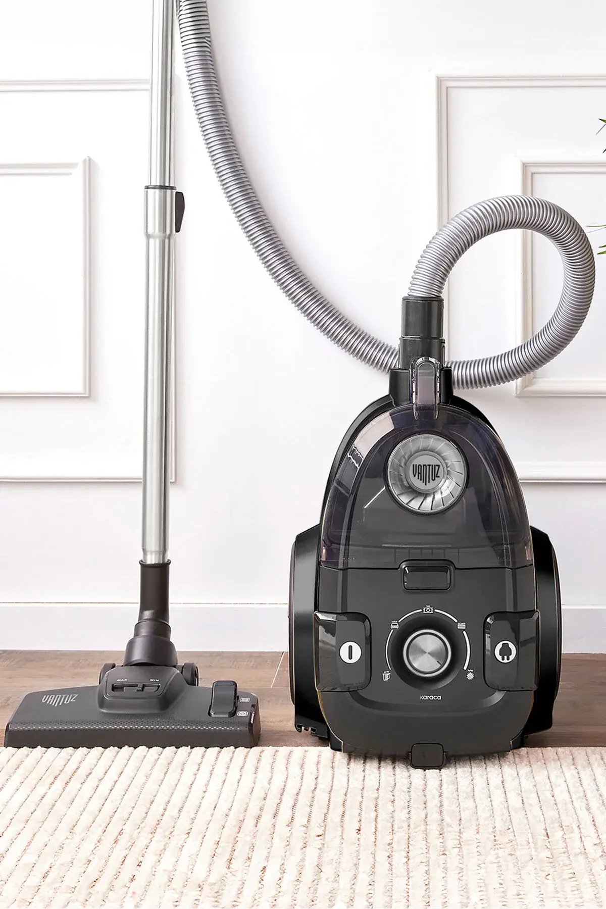 Karaca Vantuz High Force F2 Matte Toz Torbasız Black Silver