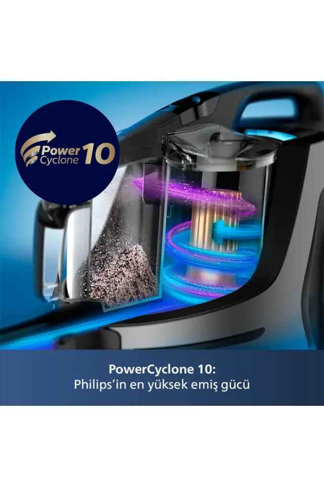 Philips Marathon Ultimate Elektrikli Süpürge, PowerCyclone 10, NanoClean Teknolojisi, Xb9145/07