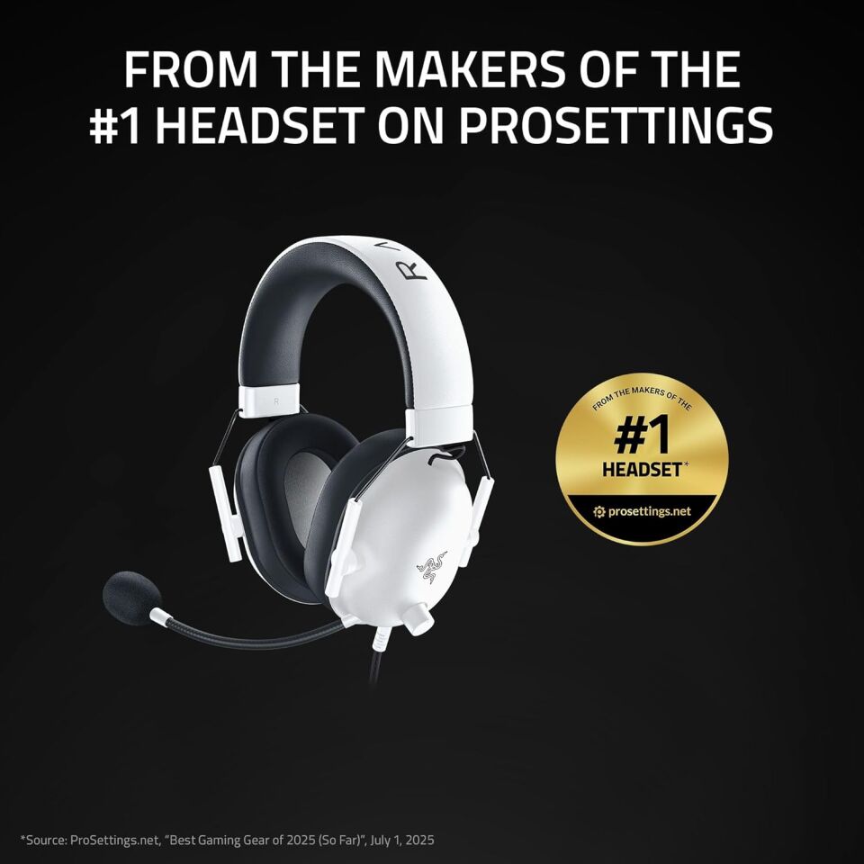 Razer BlackShark V2 X RZ04-03240700-R3M1 Beyaz 7.1 Kablolu Kulak Üstü Oyuncu Kulaklığı