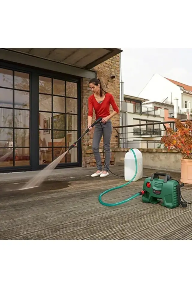 Bosch 110 Bar Tazyikli Yüksek Basınçlı Araba Yıkama Makinesi Araç Yıkama 1300 Watt Oto Yıkama