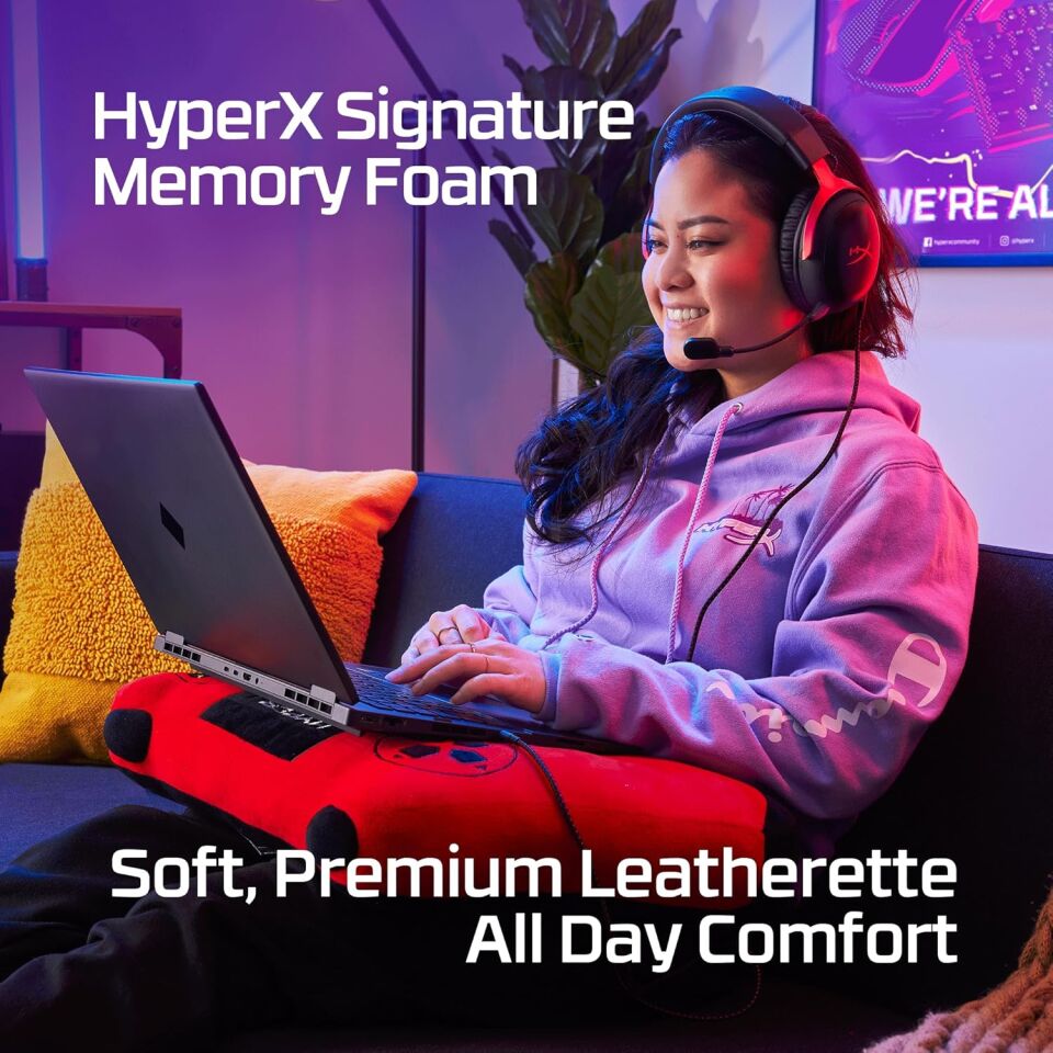 HyperX Cloud III 727A9AA Siyah-Kırmızı Kablolu Kulak Üstü Oyuncu Kulaklığı