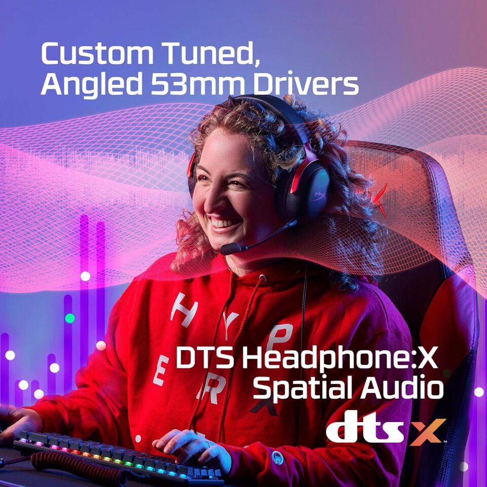 HyperX Cloud III 727A9AA Siyah-Kırmızı Kablolu Kulak Üstü Oyuncu Kulaklığı