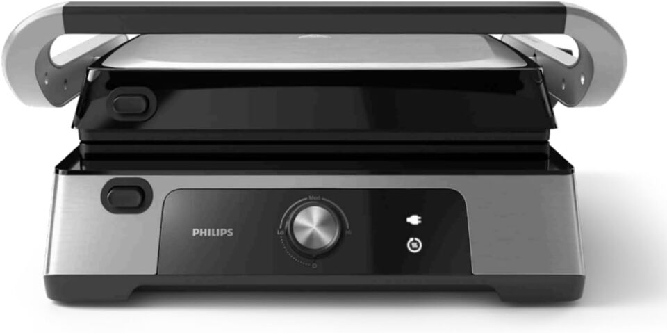Philips 5000 Serisi, 2200W, Izgara ve Tost Makinesi, Izgara için Tam Açılır, HD6301/90
