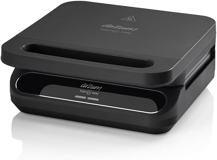 Arzum Tostçu Mini Tost Makinesi 2 Dilim Kapasiteli 750W Siyah - AR2052-S