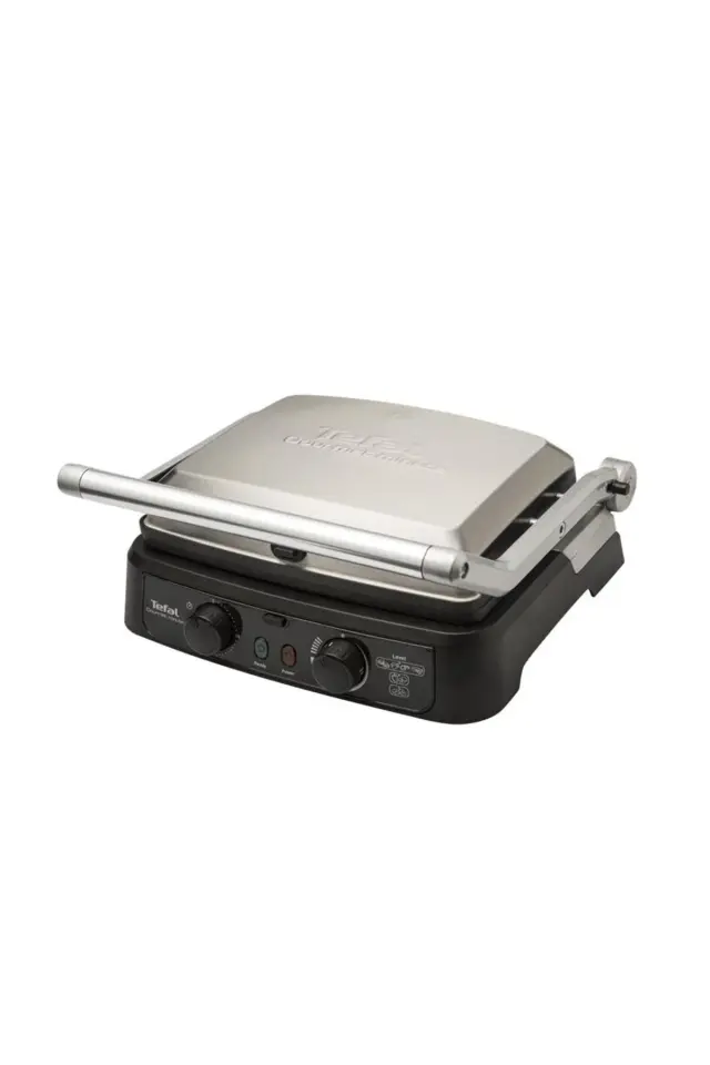 Tefal Grill Gourmet Minute | 6 Dilim Kapasiteli | 2000 Watt Izgara ve Tost Makinesi |Inox