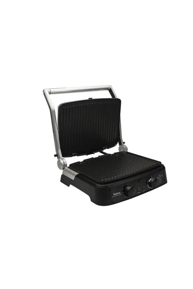 Tefal Grill Gourmet Minute | 6 Dilim Kapasiteli | 2000 Watt Izgara ve Tost Makinesi |Inox
