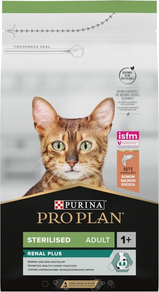 Pro Plan Renal Plus Sterilised, Somonlu Kısırlaştırılmış Kedi Maması 1.5 Kg
