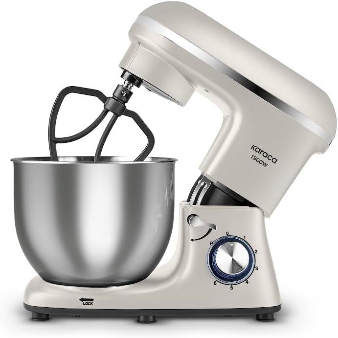 Karaca Chefcrafter Stand Mikser Mutfak Şefi 1900 W Porcelain White