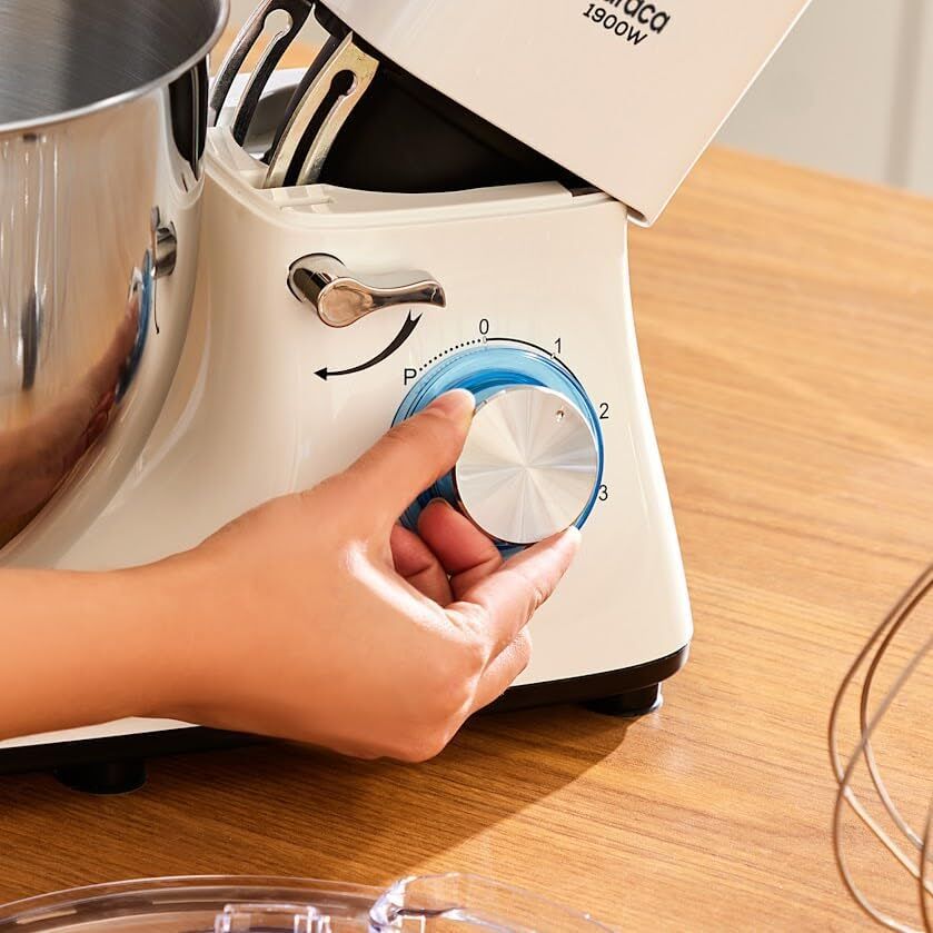 Karaca Chefcrafter Stand Mikser Mutfak Şefi 1900 W Porcelain White