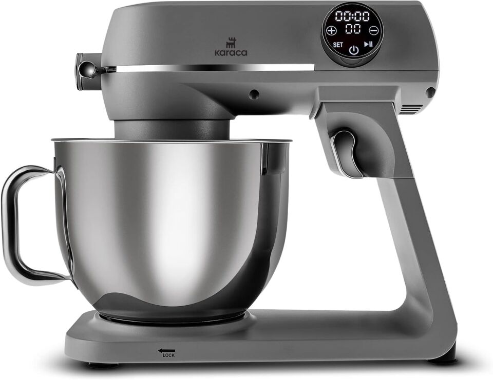 Karaca Multichef Artisan Digital Ekran 7 Litre Döküm Stand Mikser Antrasit 1800w