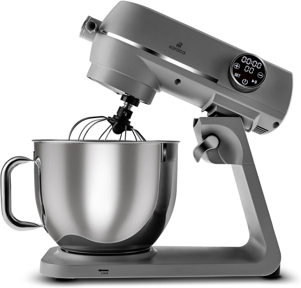 Karaca Multichef Artisan Digital Ekran 7 Litre Döküm Stand Mikser Antrasit 1800w