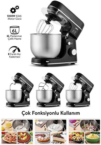 Sinbo SMX-2769 Stand Mikser 1300W 6Lt