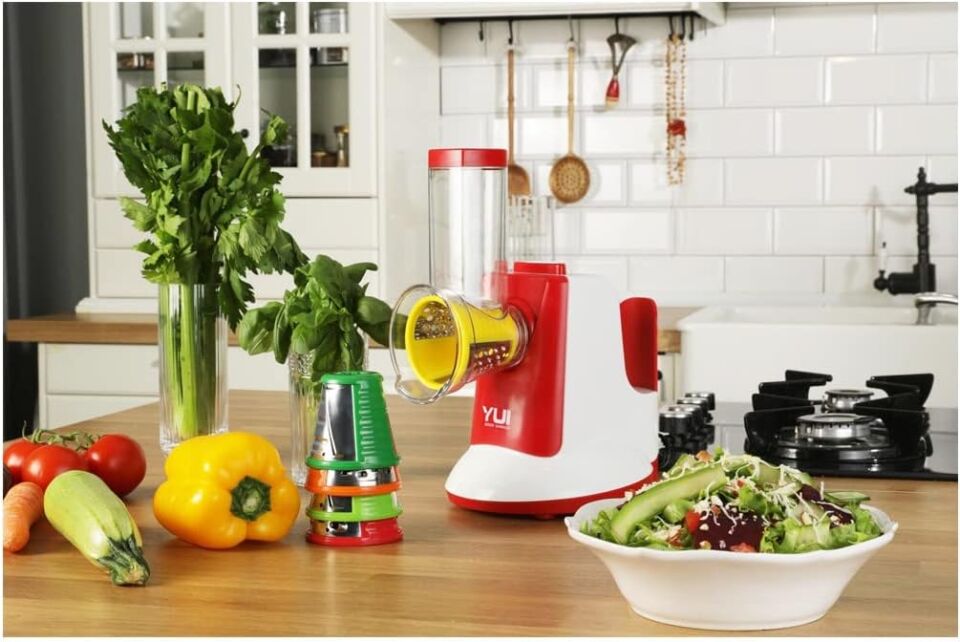 Yui Qcv-326 5'i 1 Arada Otomatik Doğrayıcı-rende- Dilimleme Makinesi