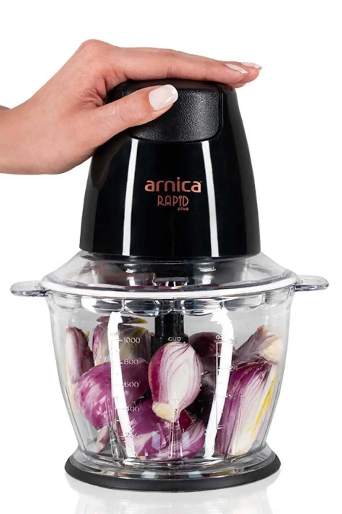 Arnica Rapid Plus Elektrikli Doğrayıcı Siyah GH21134