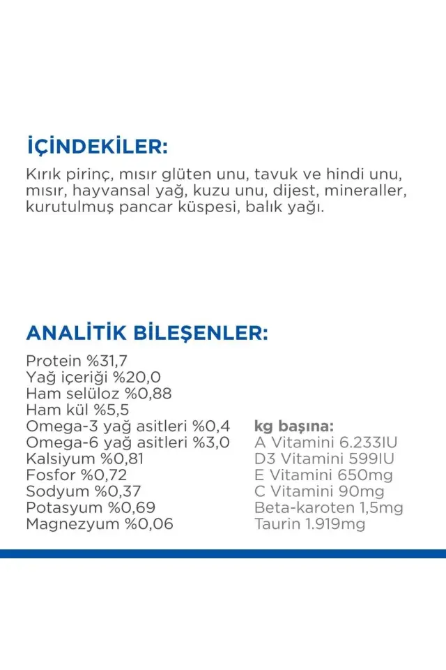 Hill's Kuzulu Yetişkin Kuru Kedi Maması 3 Kg