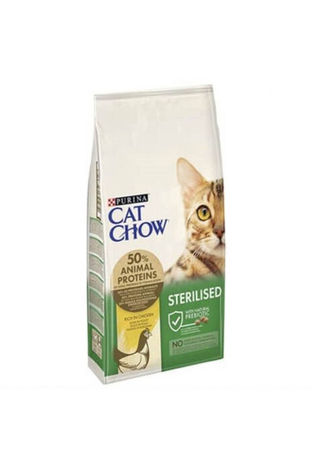 Cat Chow Sterilised Tavuklu Kısırlaştırılmış Kedi Maması 15 Kg