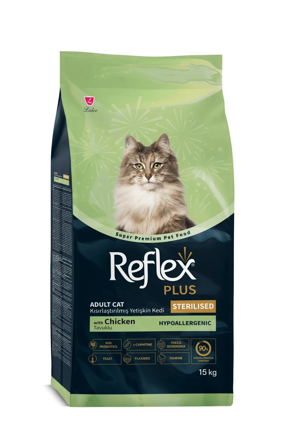 Reflex Plus Hipoalerjenik Kısırlaştırılmış/Sterilised Tavuklu Yetişkin Kedi Maması 15 kg