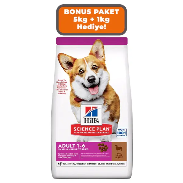 Hill's SCIENCE PLAN Kuzulu Küçük Irk Yetişkin Köpek Maması 5kg + 1kg HEDİYE!