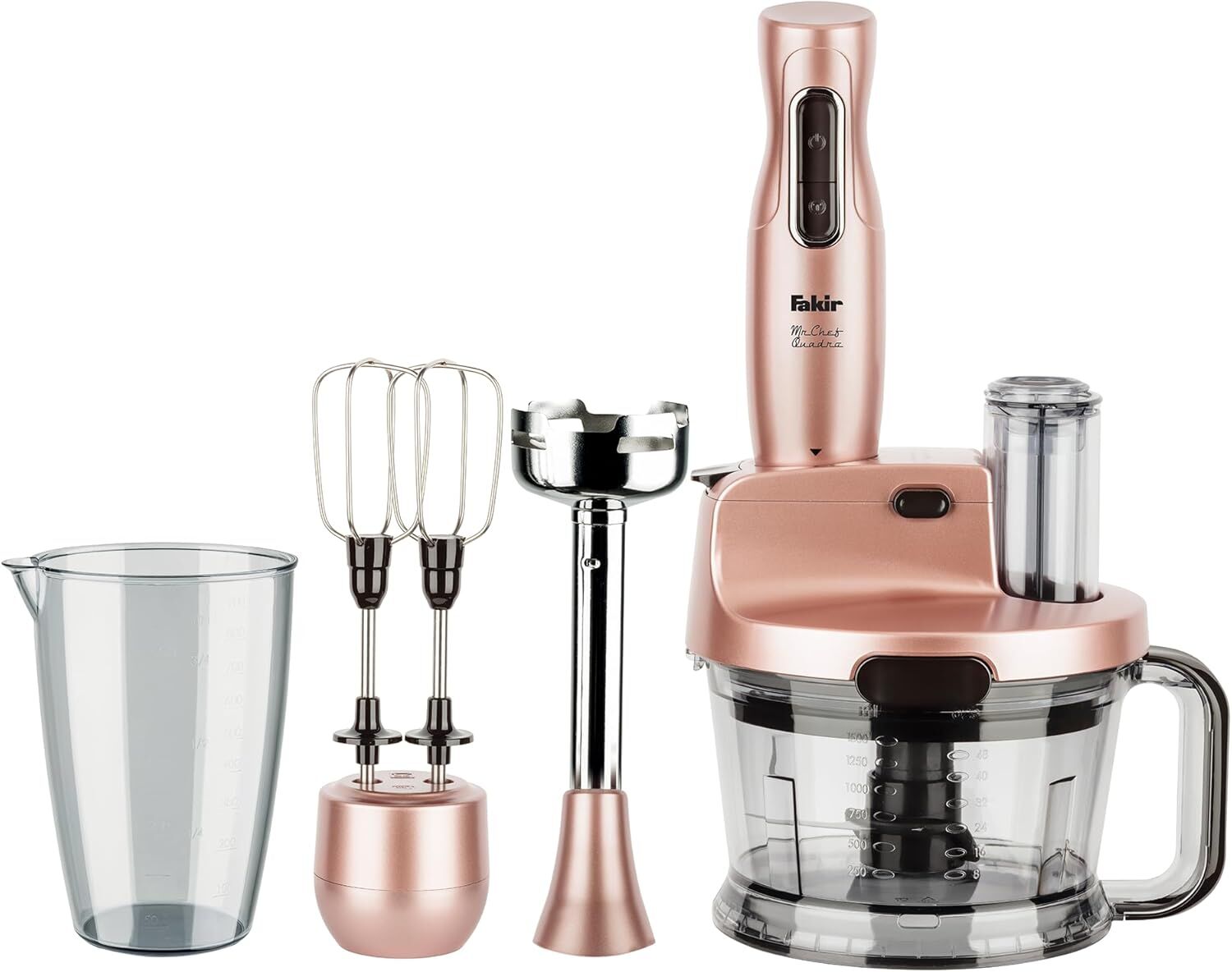 Fakir Mr. Chef Quadro Blender Seti Rose Mikser Robot Seti 1000 Watt