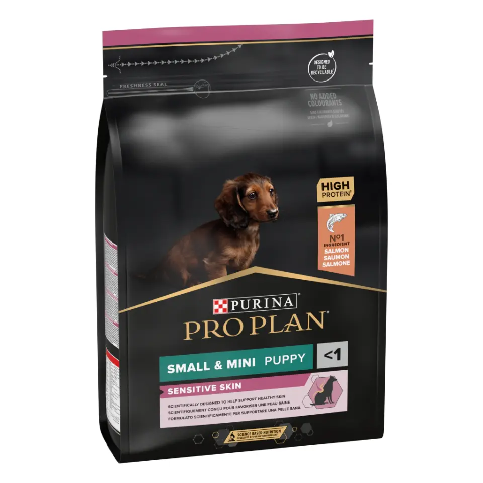 Pro Plan Puppy Small&Mini Sensitive Skin Somonlu Küçük Irk Yavru Köpek Maması 3kg