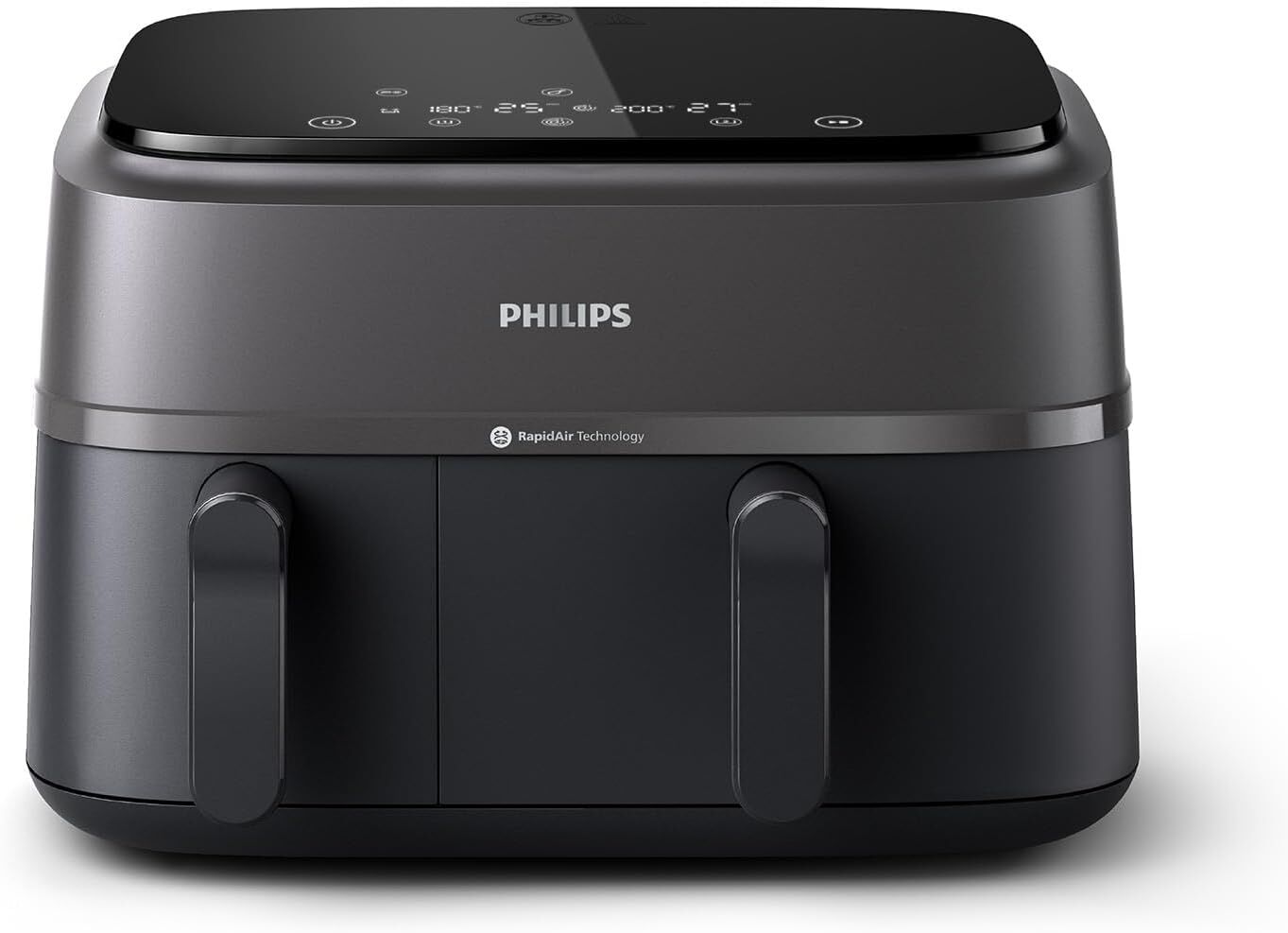 Philips HomeID Uygulaması 3000 Seri Çift Hazneli Airfryer, 3L + 6L, NA350/00 ,2750 W